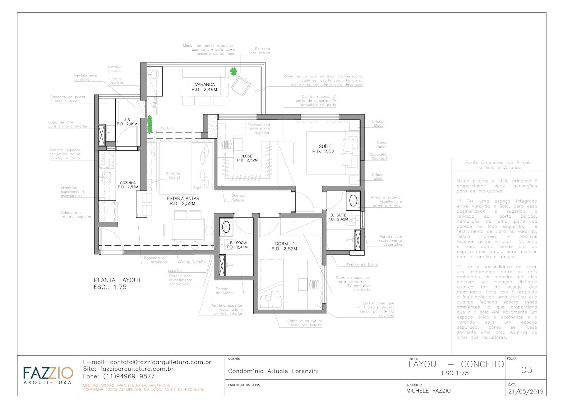 Planta layout (conceito)